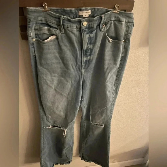 Good american women's distressed jeans size 16 - Picture 1 of 4